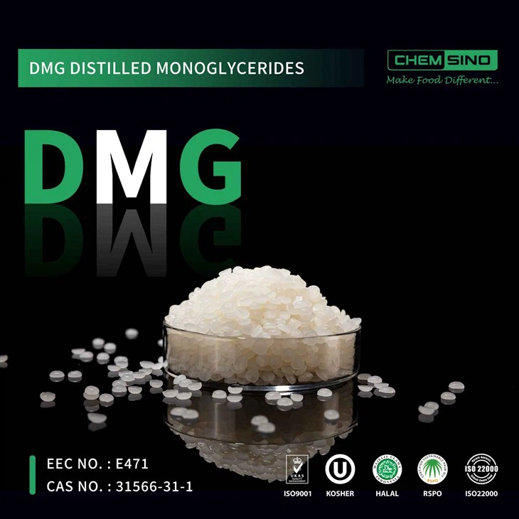 Tabletki monoglicerydów destylowanych o ulepszonej emulsji Tabletki DMG Nr CAS 31566-31-1