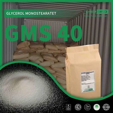 Środek spożywczy Monostearynian glicerolu GMS 40 Proszek E471 Nr CAS31566-31-1